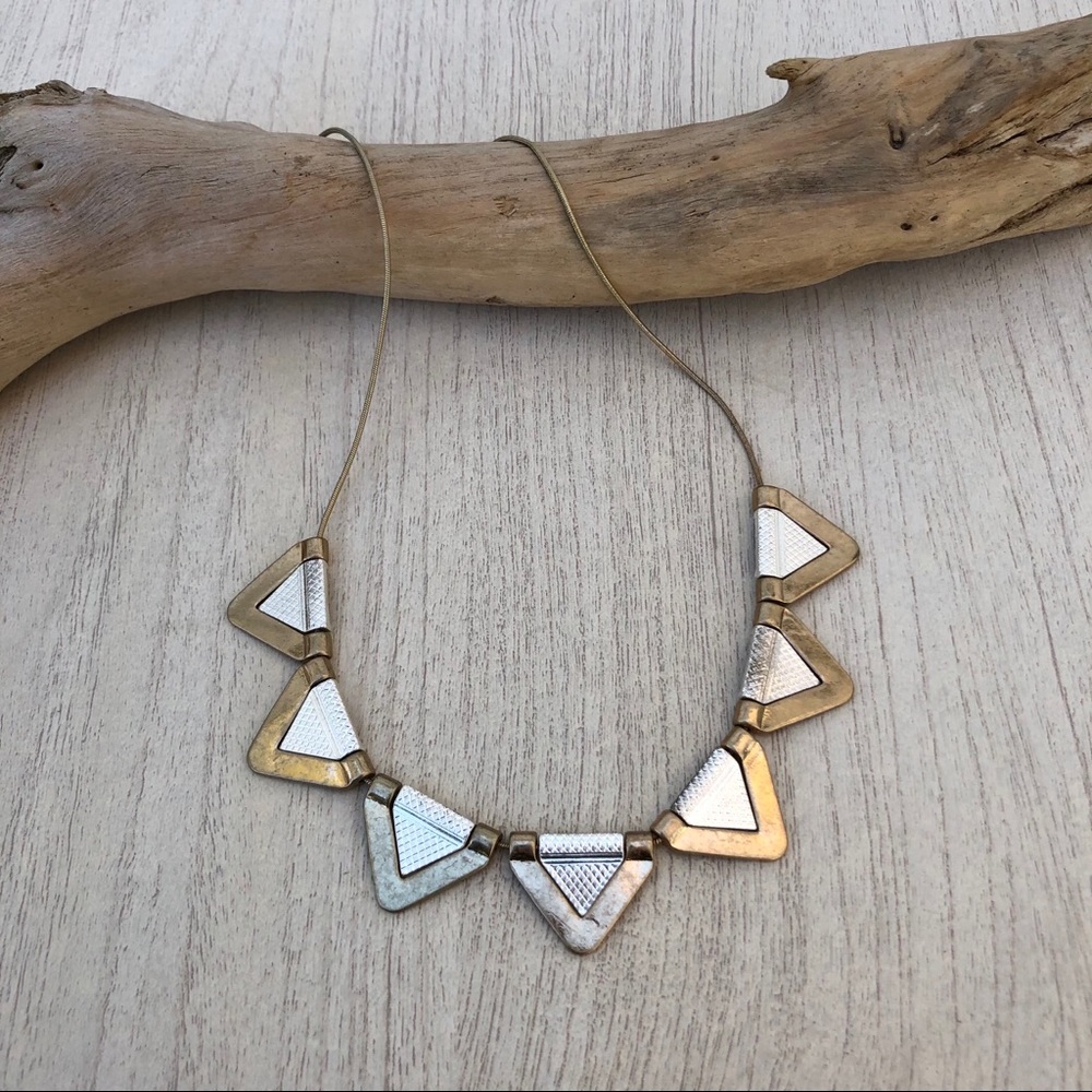 LOFT Triangular Metal Necklace - Picture 9 of 9